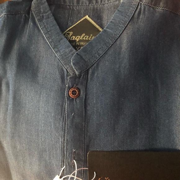 Pakistani Indian Bollywood 2 pc kameez kurta mens size SMALL - Picture 12 of 17